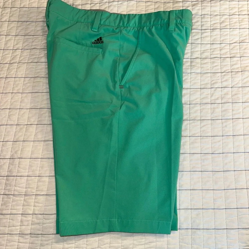 Adidas Golf Shorts Mens 30 Green Flat Front‎ Performance Stretch Activewear